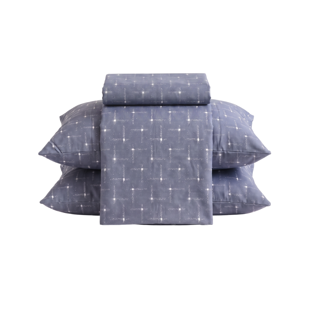 Inspire Ford 100% Cotton Fitted Sheet Set