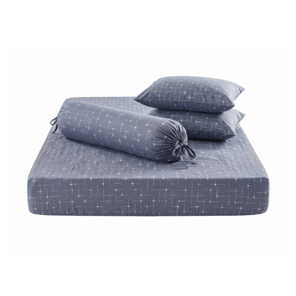 Inspire Ford 100% Cotton Fitted Sheet Set