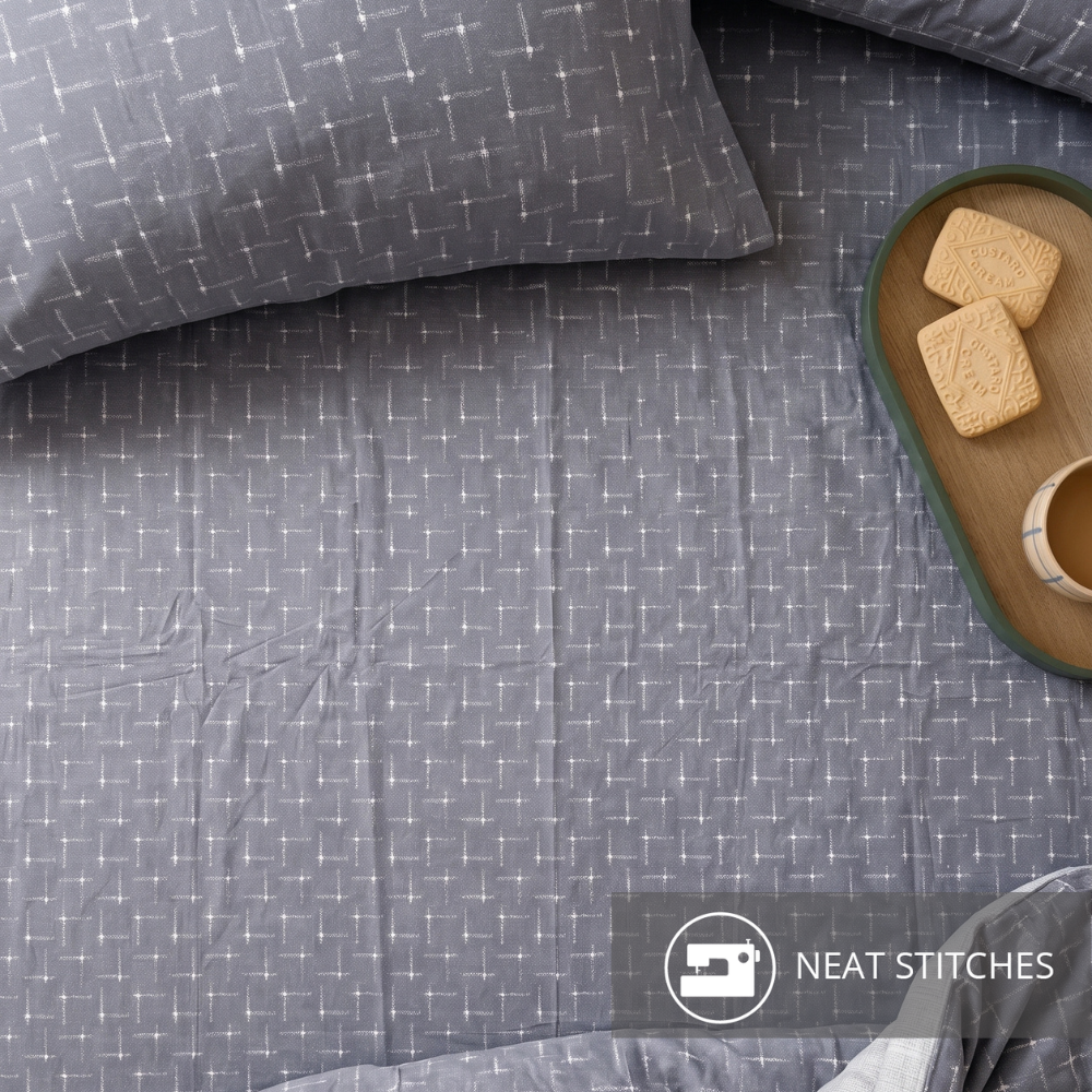 Inspire Ford 100% Cotton Fitted Sheet Set