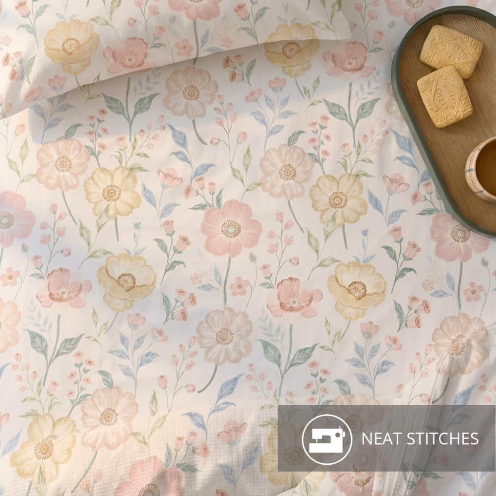 Inspire Orielle 100% Cotton Fitted Sheet Set