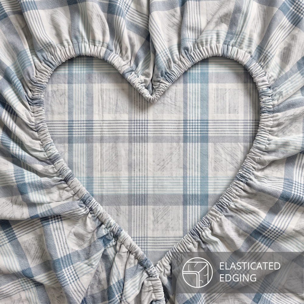 Inspire Wilma 100% Cotton Fitted Sheet Set