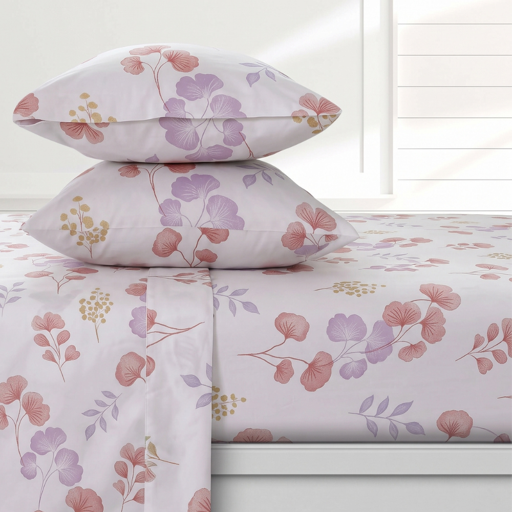 Inspire Raeanna 100% Cotton Fitted Sheet Set