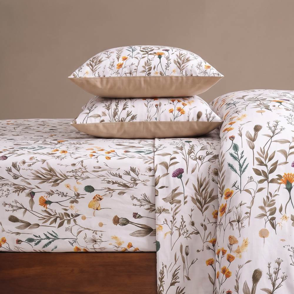 Relax Lupine Fitted Sheet Set