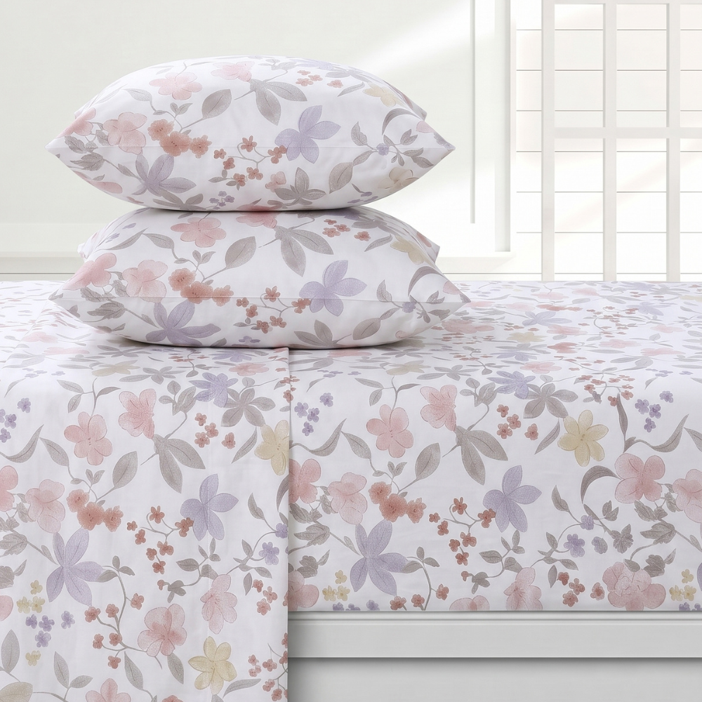 Inspire Jorie 100% Cotton Fitted Sheet Set