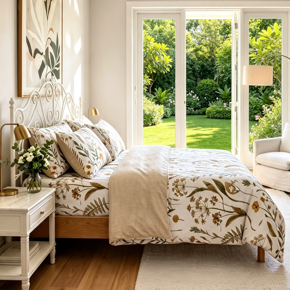 Relax Lupine Quilt Cover Set