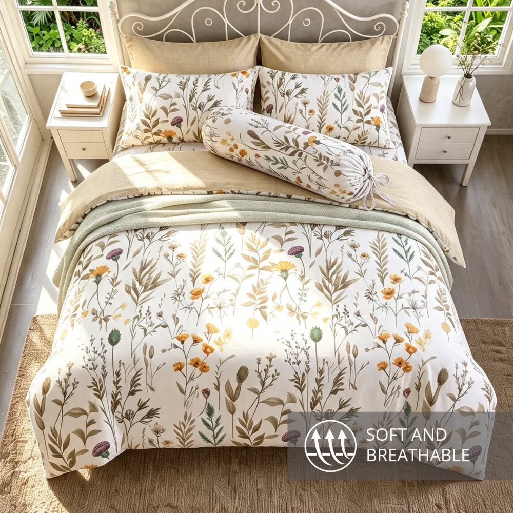 Relax Lupine Quilt Cover Set