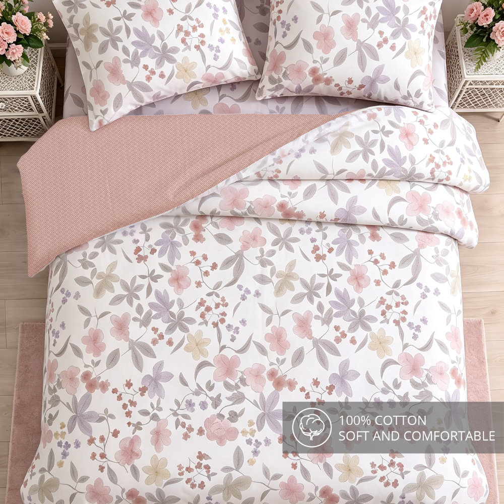 Inspire Jorie 100% Cotton Quilt Cover Set