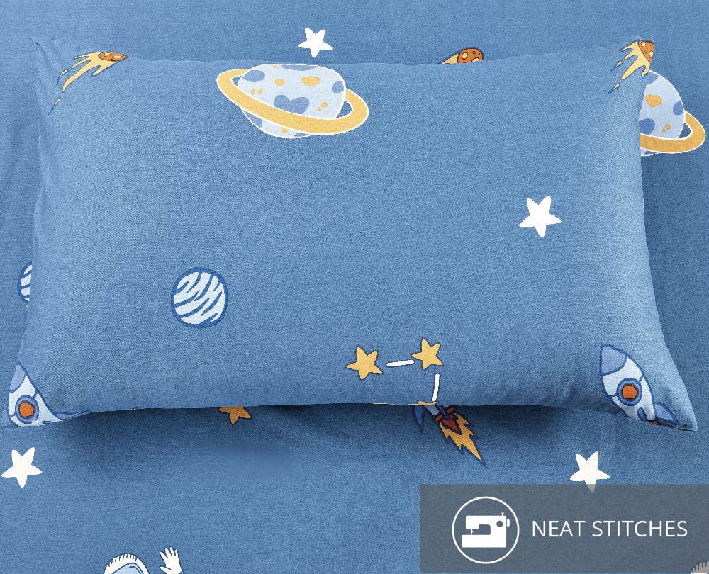 Aussino Kids Cosmos 100% Cotton Fitted Sheet Set