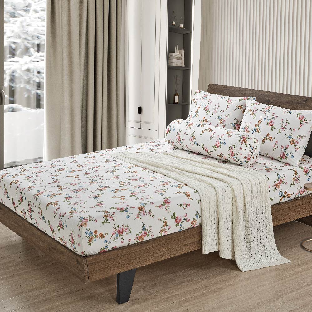 Contempo Imogen 100% Cotton Fitted Sheet Set - Aussino Malaysia