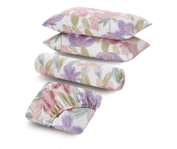 Inspire Innis 100% Cotton Fitted Sheet Set