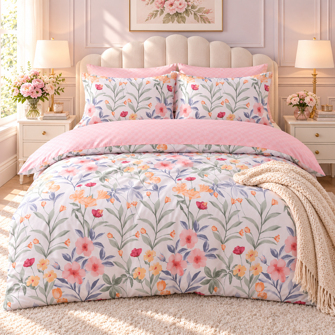 Contempo Kyler 100% Cotton Quilt Cover Set
