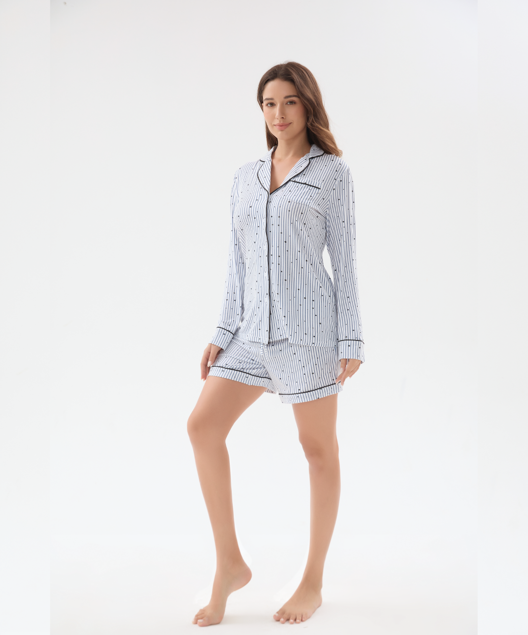Cool Jammies Bamboo Cooling Long Sleeve Sleepwear Pajama Set