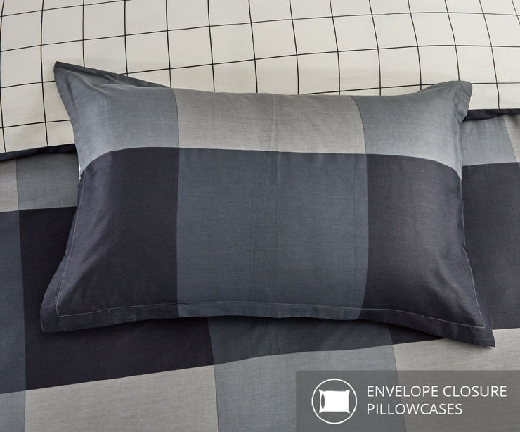 Loft Mattoni 100% Cotton Quilt Cover Set