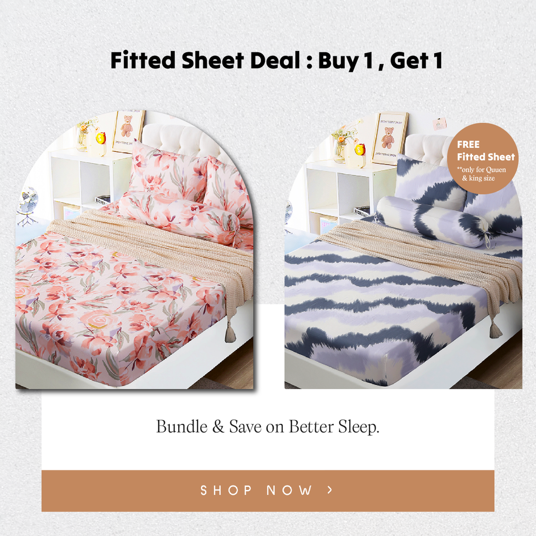 ⚡FLASH SALE⚡ Mega Bundle Deal - Contempo Helena 100% Cotton Fitted Sheet Set