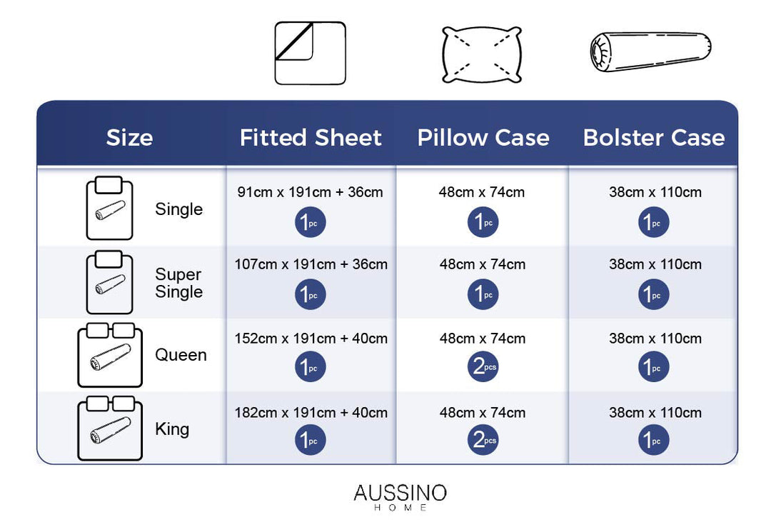 Inspire Eruca 100% Cotton Fitted Sheet Set