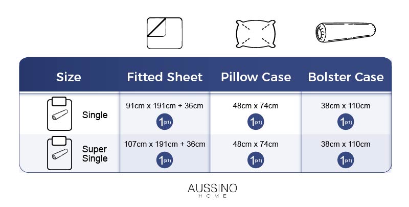 Aussino Kids Bobble 100% Cotton Fitted Sheet Set