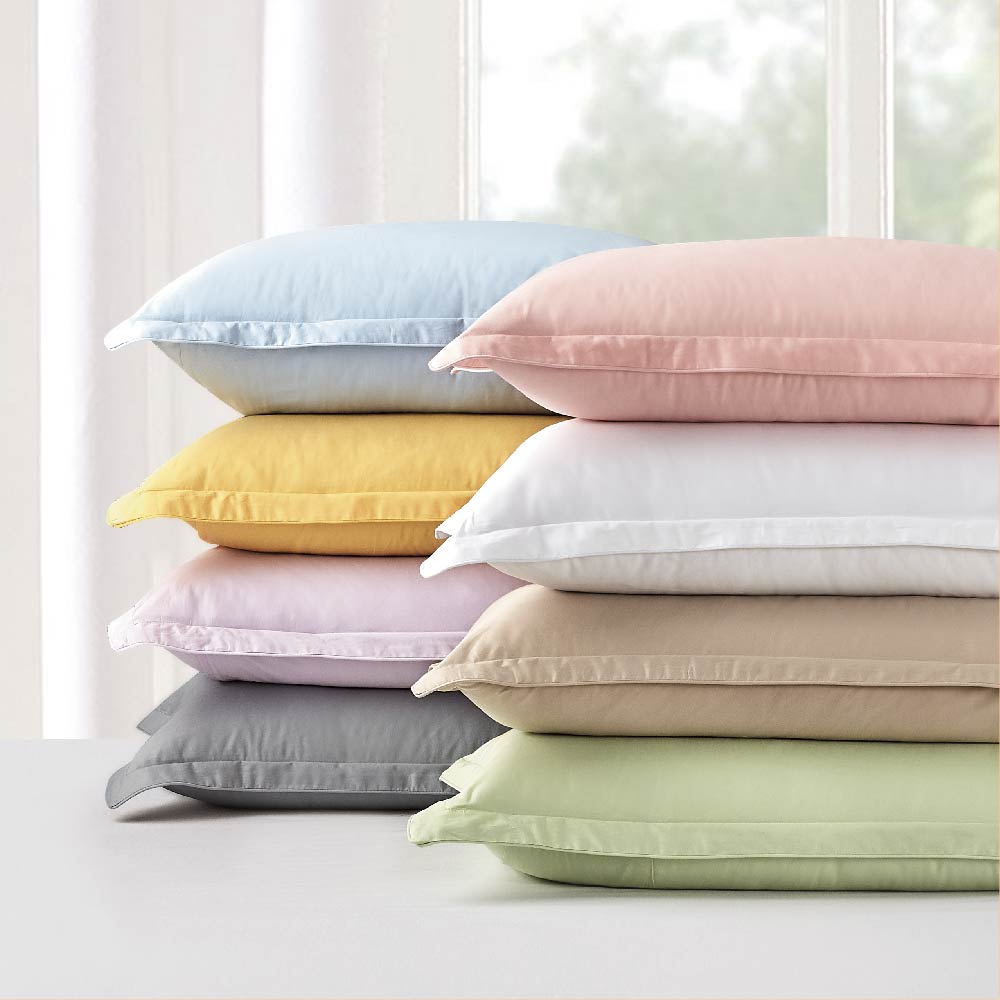 100% Cotton Solid Colored 800 Threadcount Pillow Cases