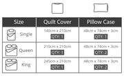 Relax Bailey Quilt Cover Set