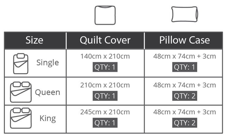 Relax Ember Quilt Cover Set