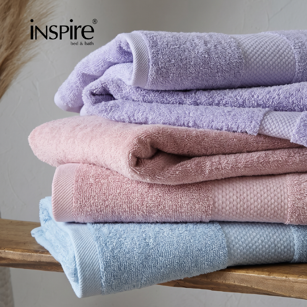 Inspire Bath 100% Cotton 2pcs Bath Towel Set