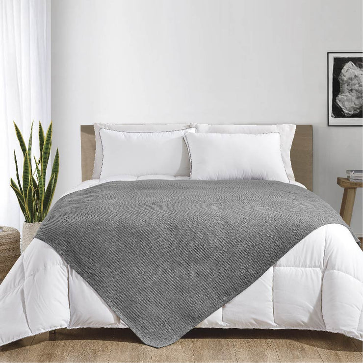 100% Cotton Waffle Weave Thermal Blanket