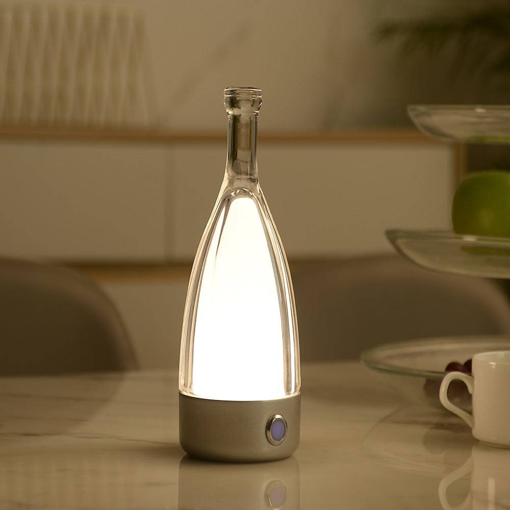Portable Chargeable LED Bottle Decorative Night Light - Aussino Singapore