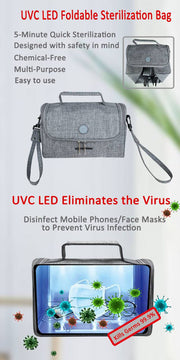 Foldable UVC LED  Sterilization Bag - Aussino Singapore