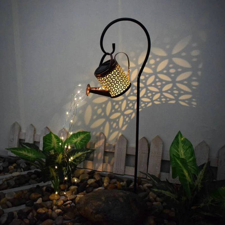 Watering Can Garden Landscape Solar LED Path String Lights Yard Stake - Aussino Singapore