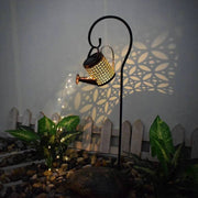 Watering Can Garden Landscape Solar LED Path String Lights Yard Stake - Aussino Singapore