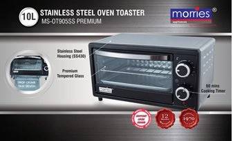 MORRIES 10L OVEN TOASTER MS OT905 S/S - Aussino Singapore